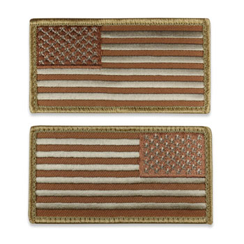 Tactical Velcro US Flag Patch - Desert